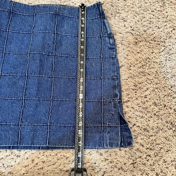 Ralph Lauren Denim Skirt Window Panel Design Women's 2 Vintage - Picture 4 of 14